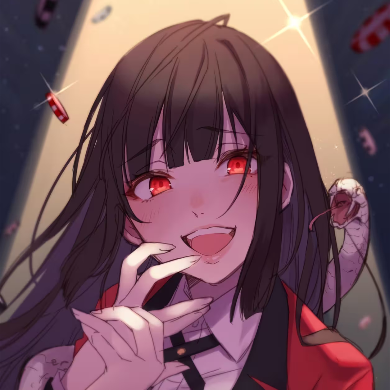 蛇喰梦子高光《狂赌之渊》「吨吨热水」